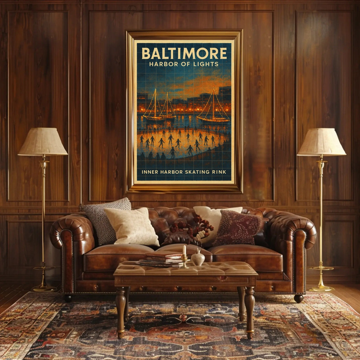 Baltimore Harbor Of Lights Poster