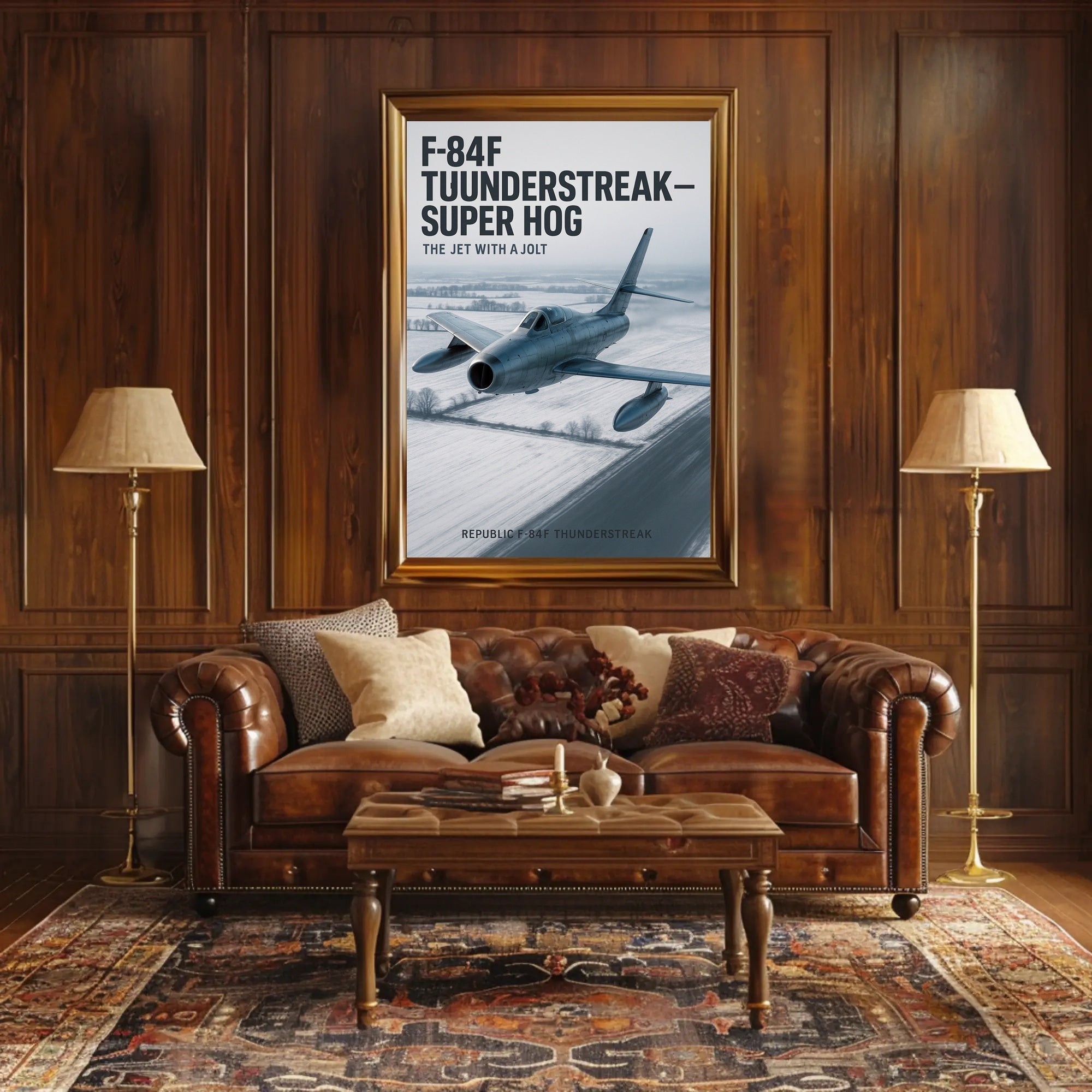 F-84F Thunderstreak The Jet with a Jolt Poster PosterGoat