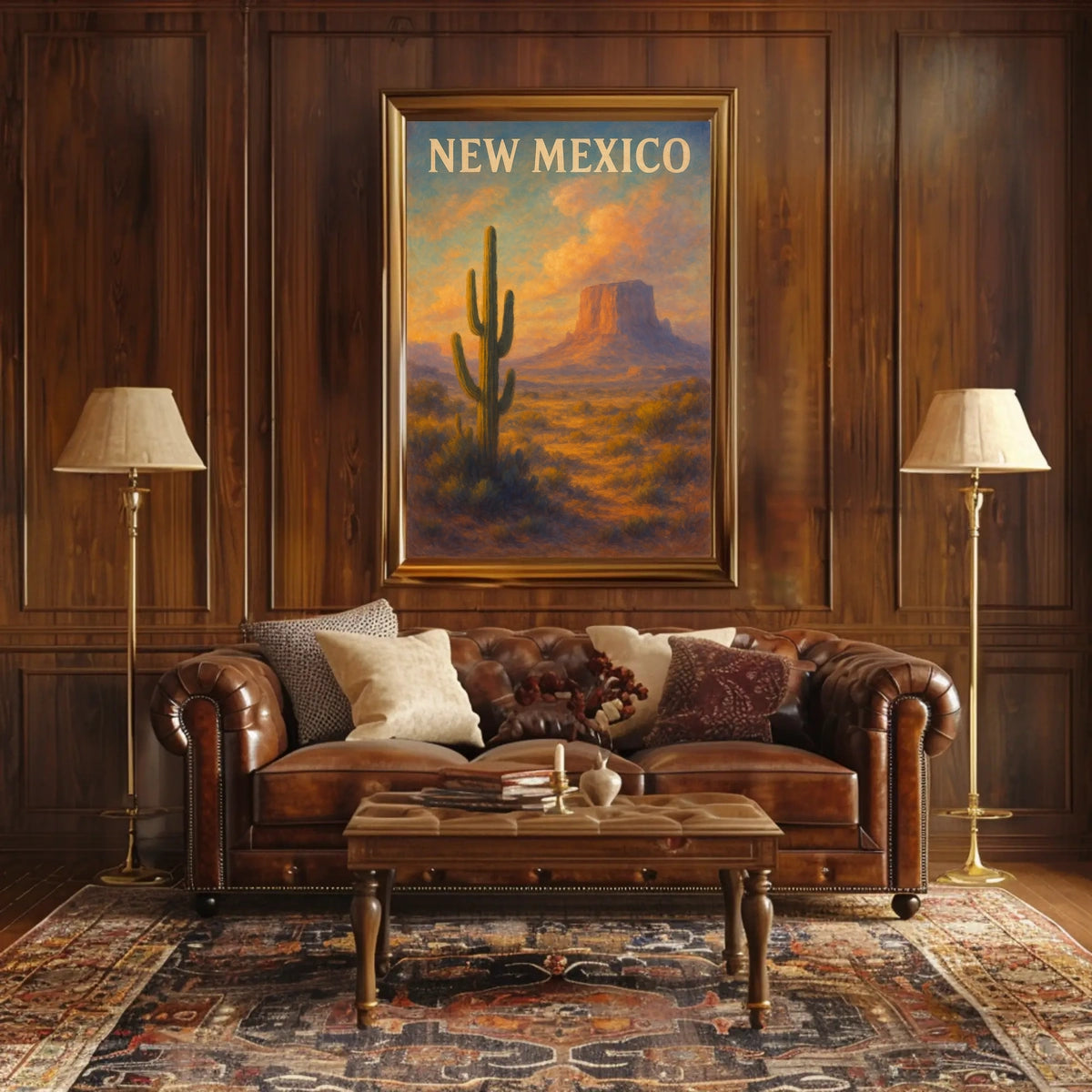 New Mexico Desert Landscape Poster
