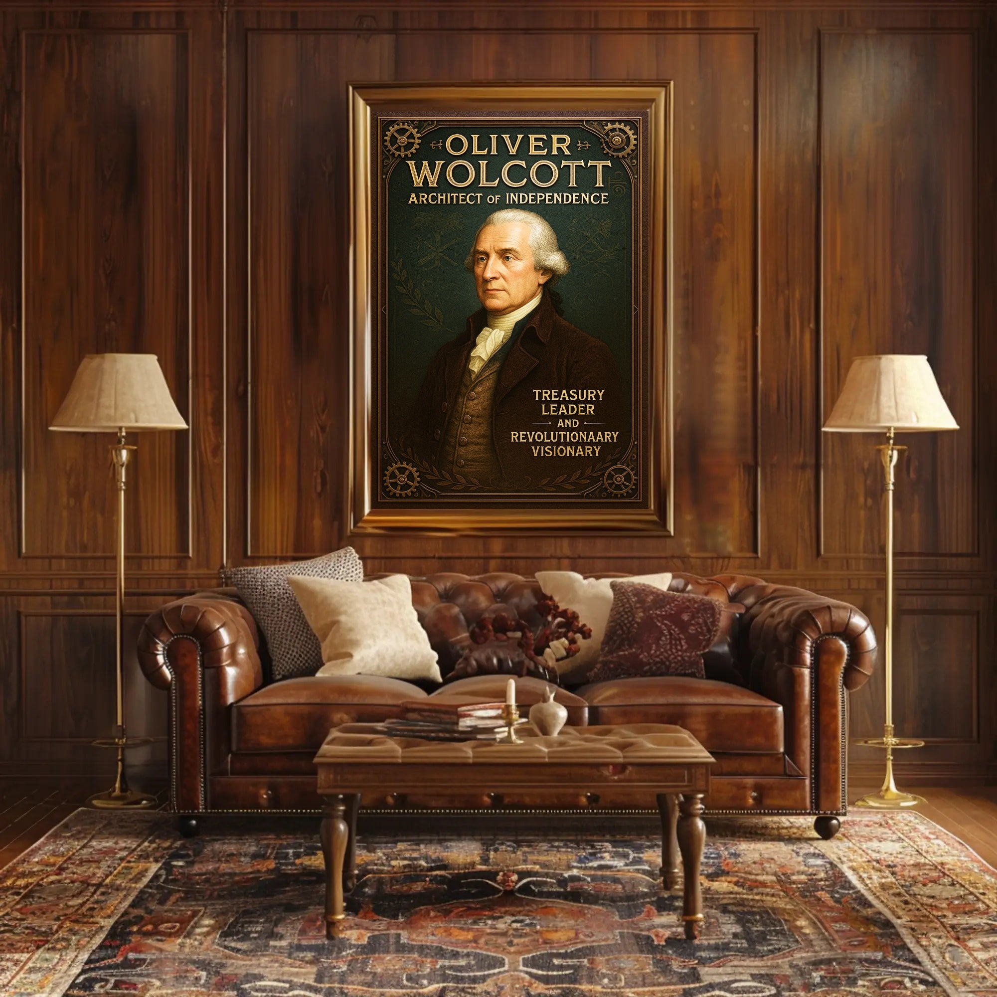 Oliver Wolcott Architect of Independence Poster PosterGoat