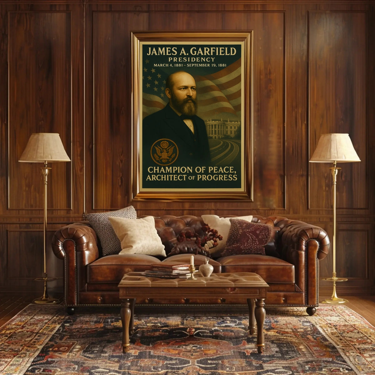 James A. Garfield Portrait Historical or Presidential Poster