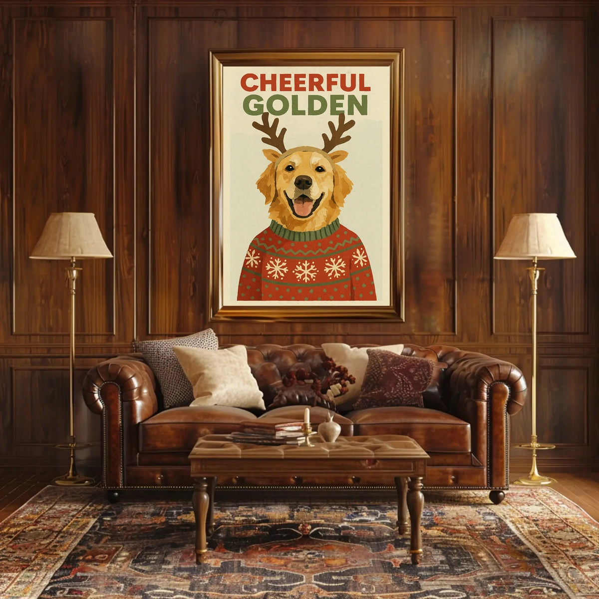 Cheerful Golden Poster