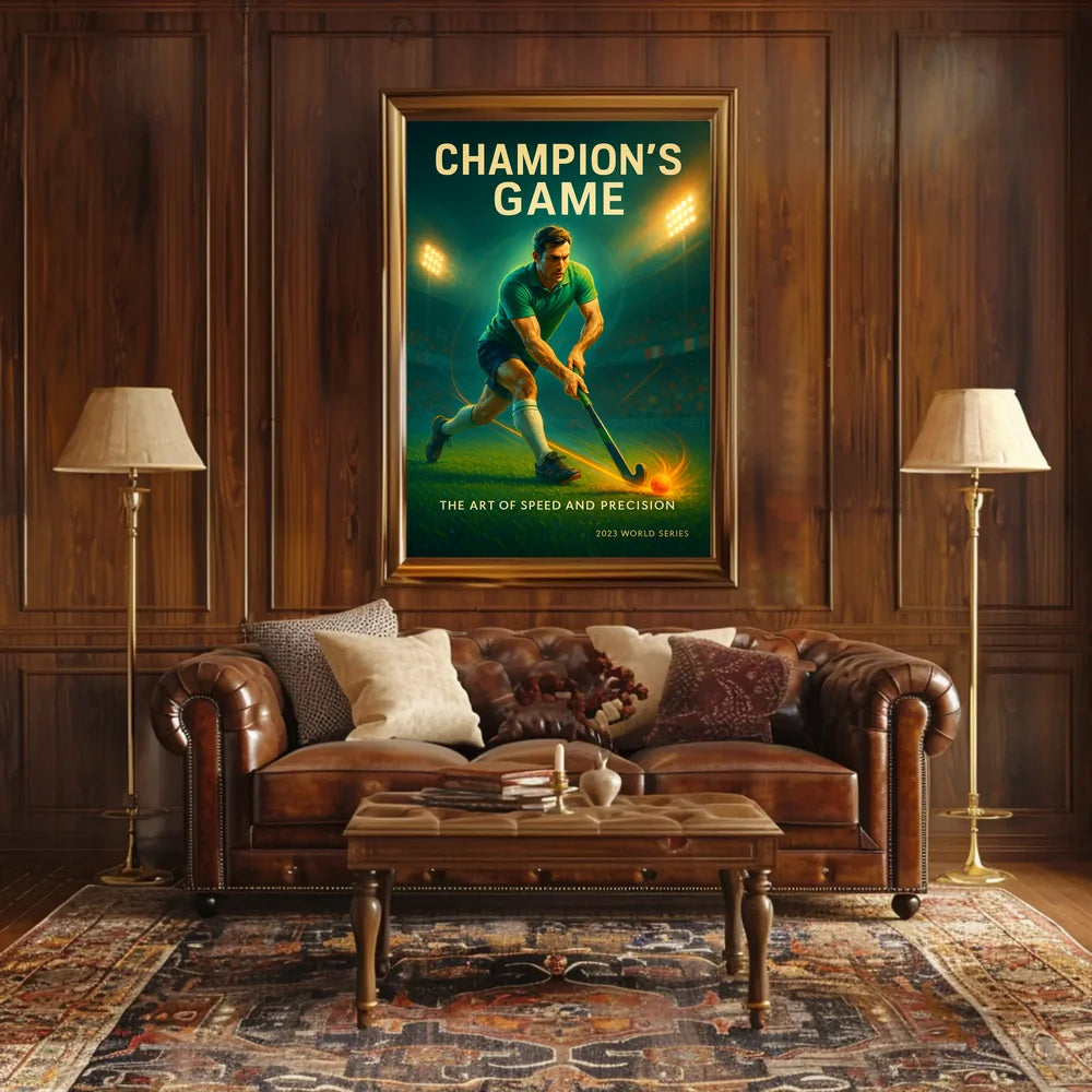 Champion's Game Dynamic Sports Action Poster PosterGoat
