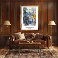 Inverness: A Watercolor Impression Poster PosterGoat