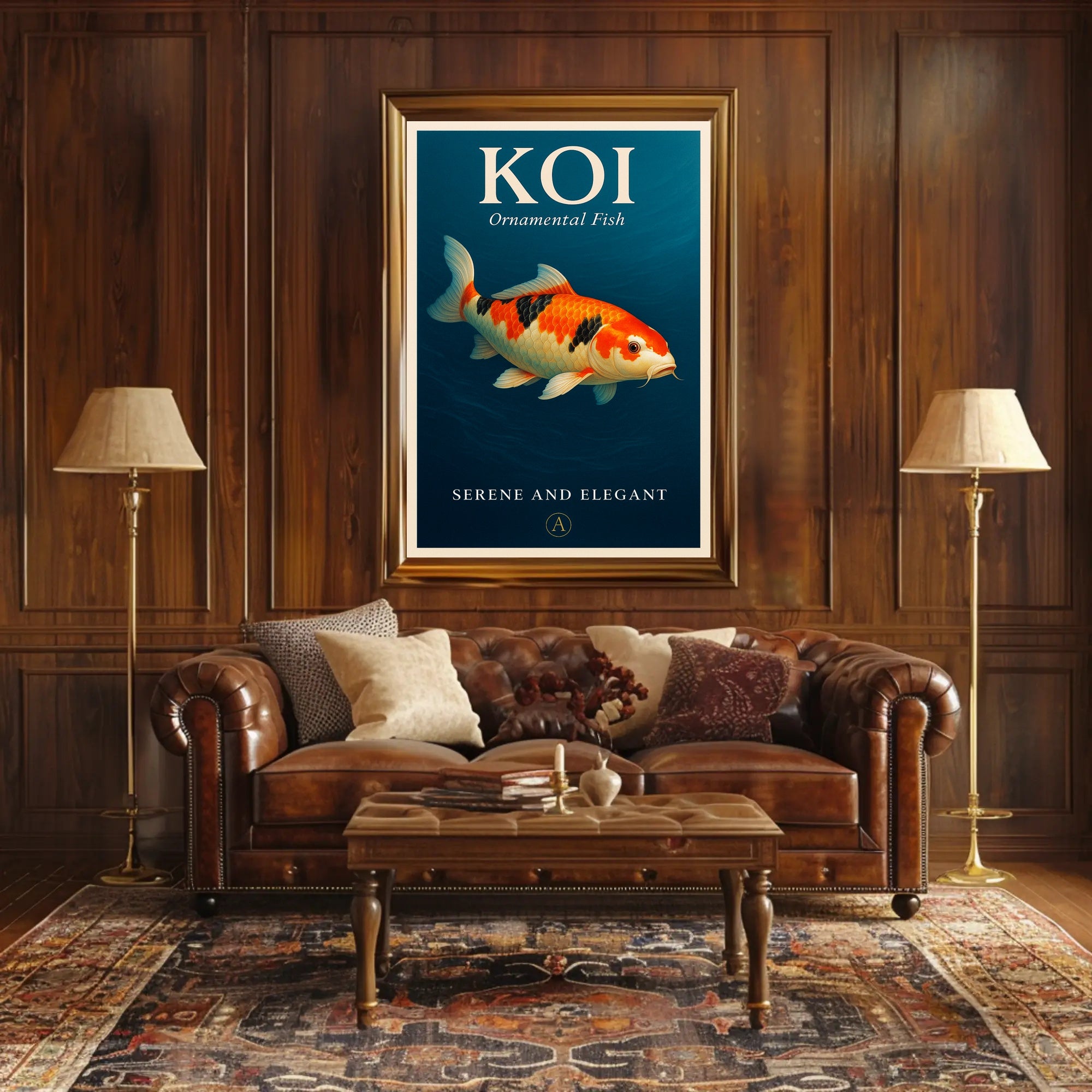 Koi Ornamental Fish Poster PosterGoat