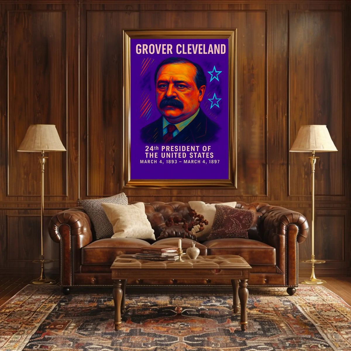 Grover Cleveland 24th President Poster