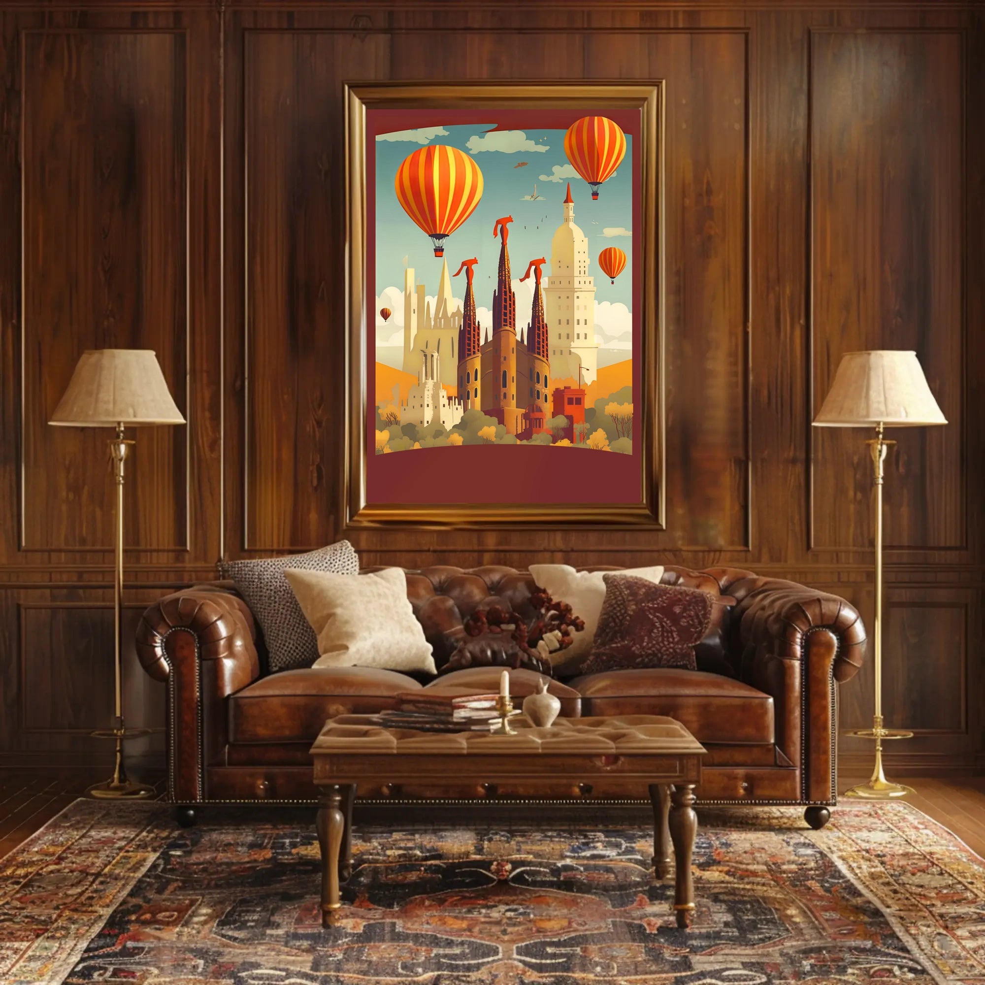 Surreal Skyline Adventure Poster