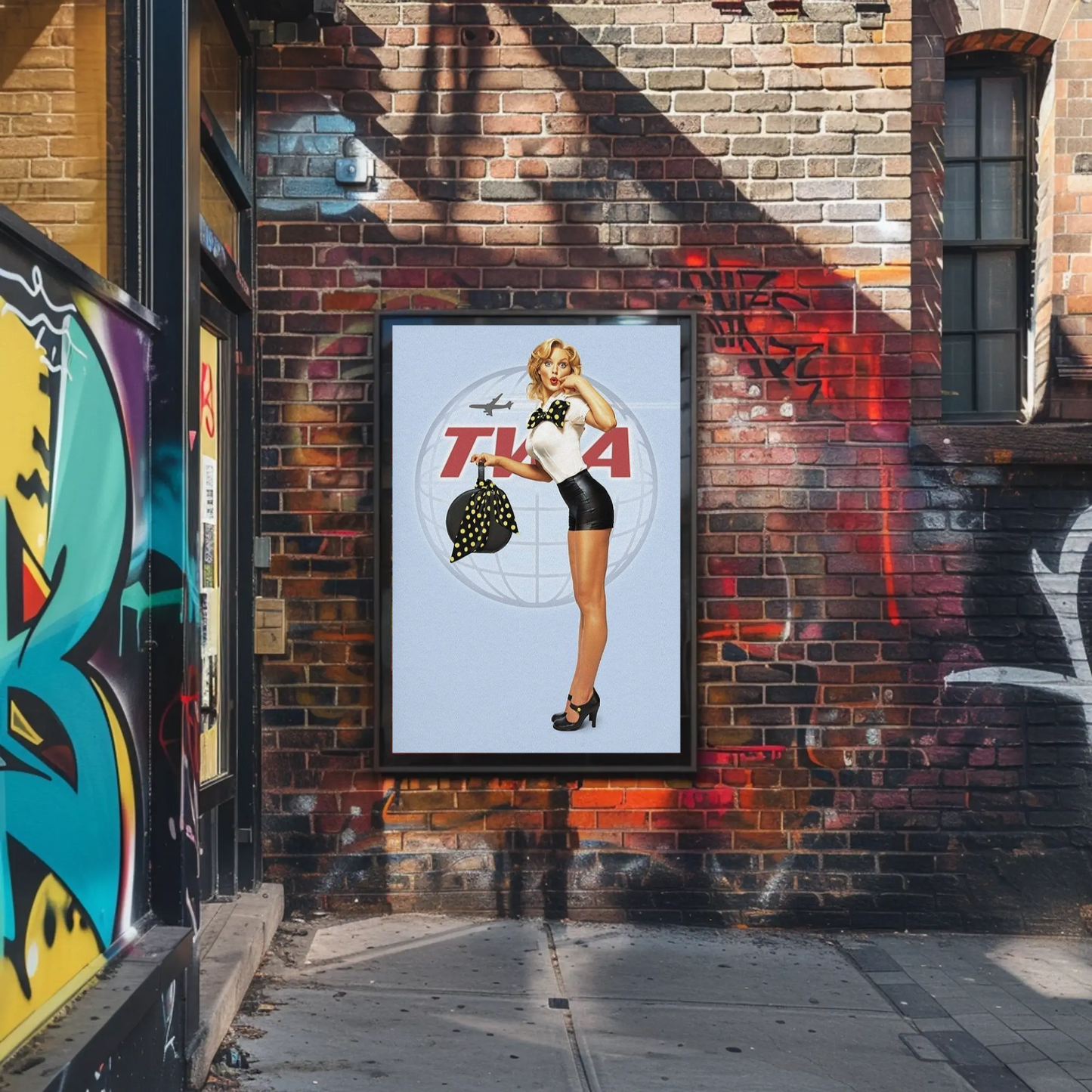 TWA Pin-Up Travel Advertisement