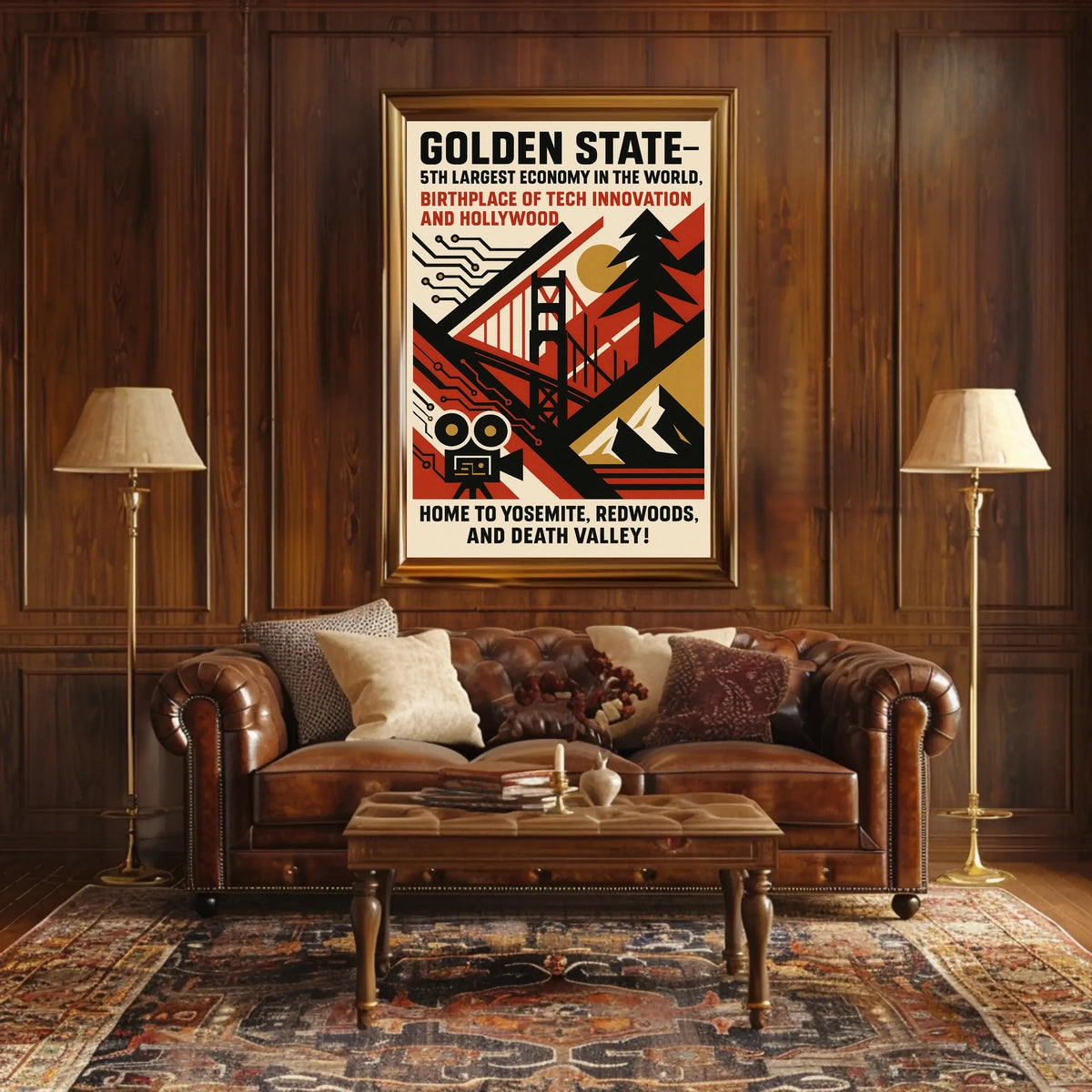 Golden State A Celebration of California Poster