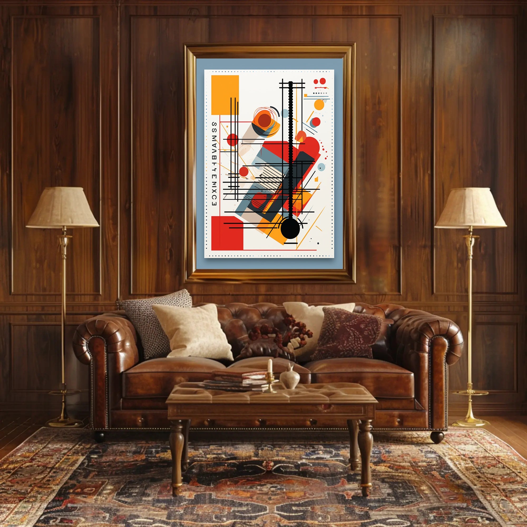 Abstract Geometric Design Abstract Poster