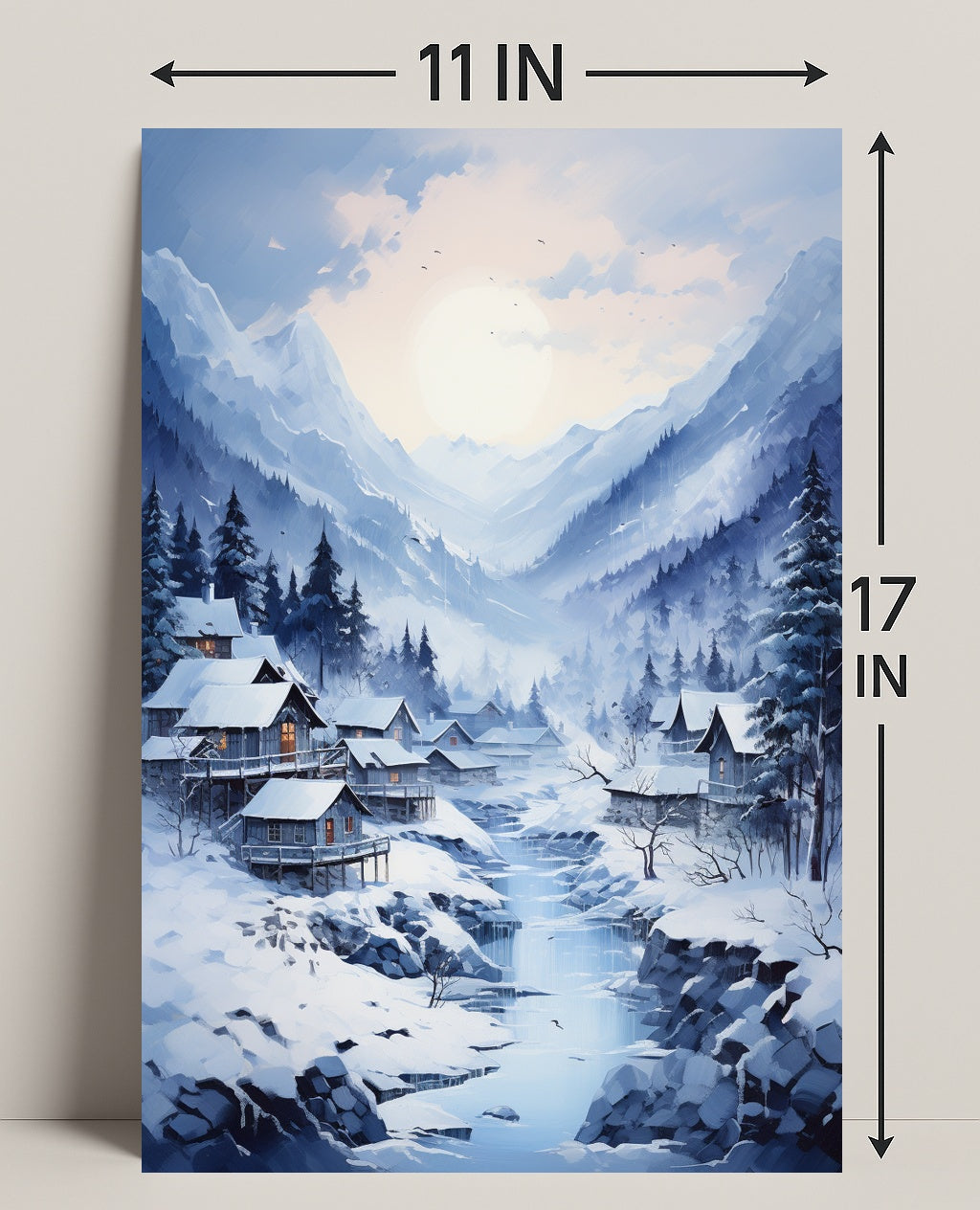 Winter Wonderland Village Poster
