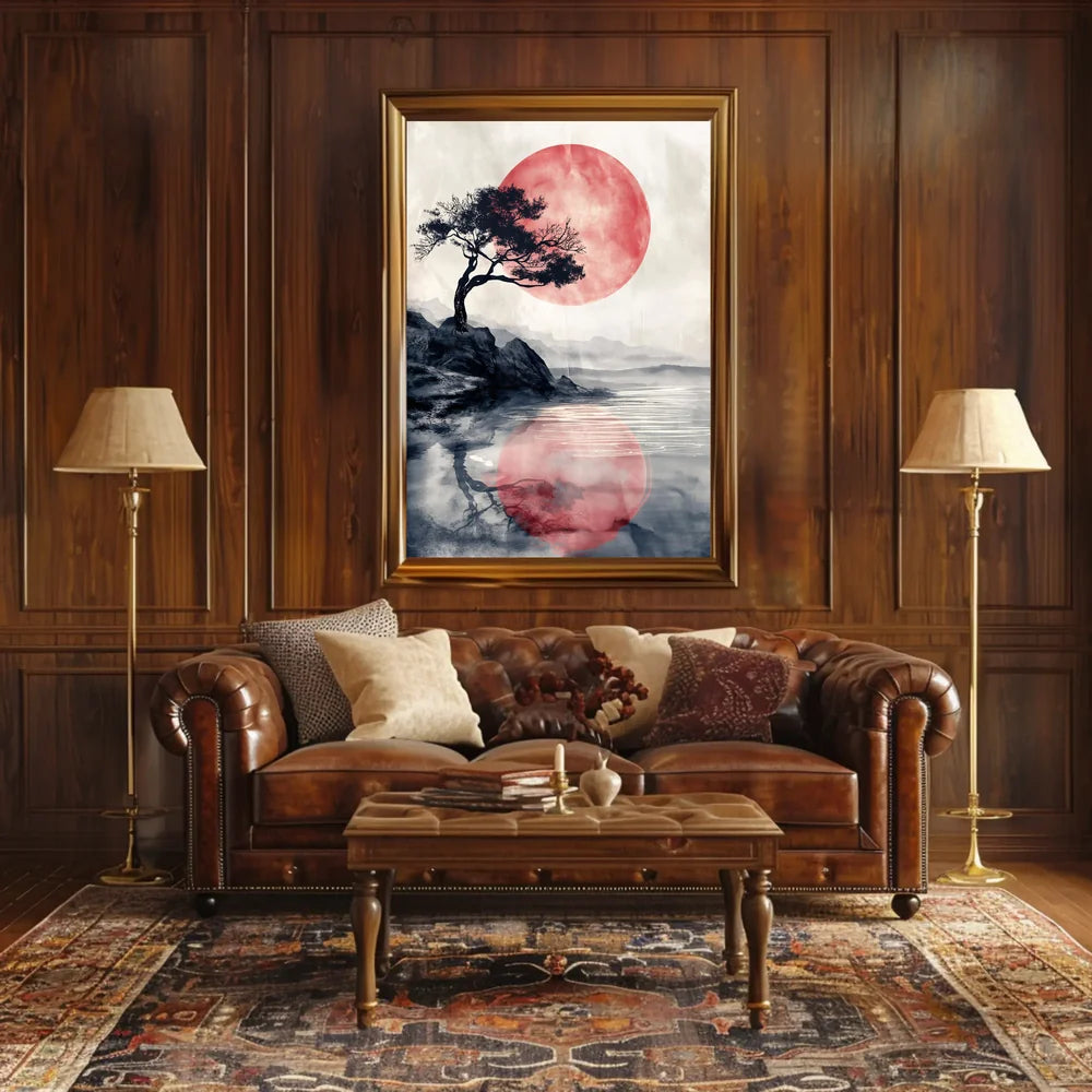 Vintage Car and Landmark Art Deco Poster