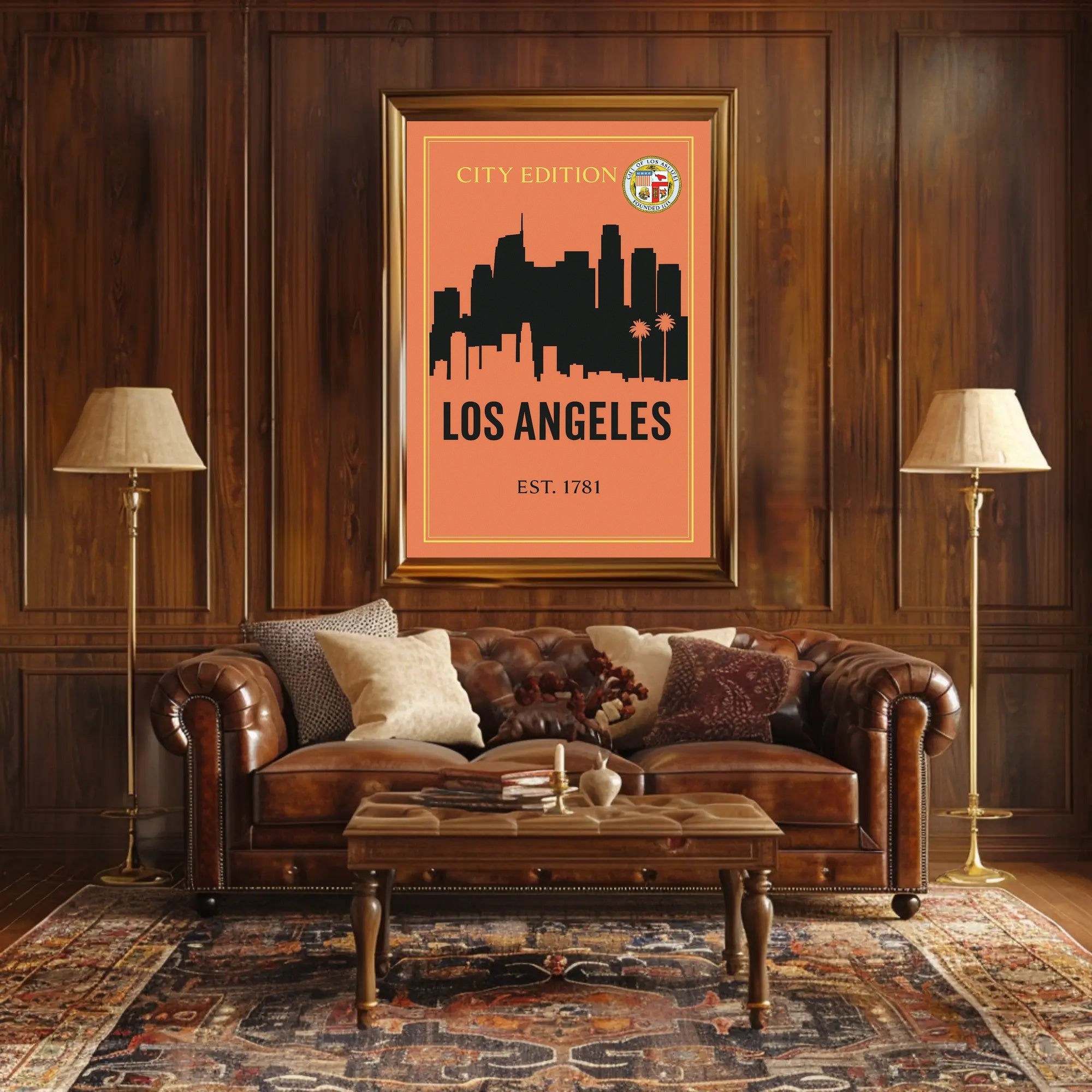 Los Angeles City Edition Poster PosterGoat