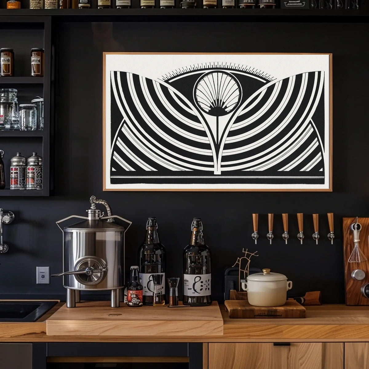 Abstract Geometric Art Deco Modern Symmetrical Poster