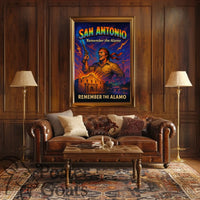 Battle of the Alamo Defiant Spirit Cultural or Heritage Poster