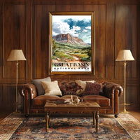 Great Basin Watercolor Wall Art Poster