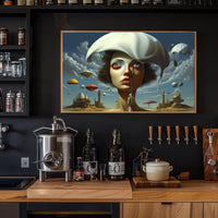 Surreal Dreamscape with Melting Hat Fantasy or Mythology Poster