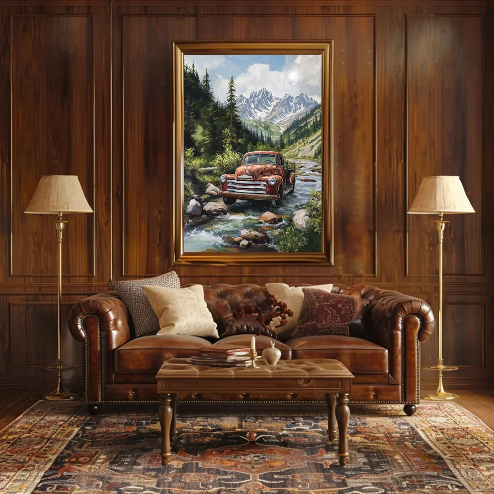 Futuristic Urban Sci-Fi Cityscape Poster