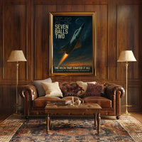 Convair XF-92 in Flight Futuristic Sci-Fi Poster