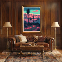 Desert Sunset Serenity Poster