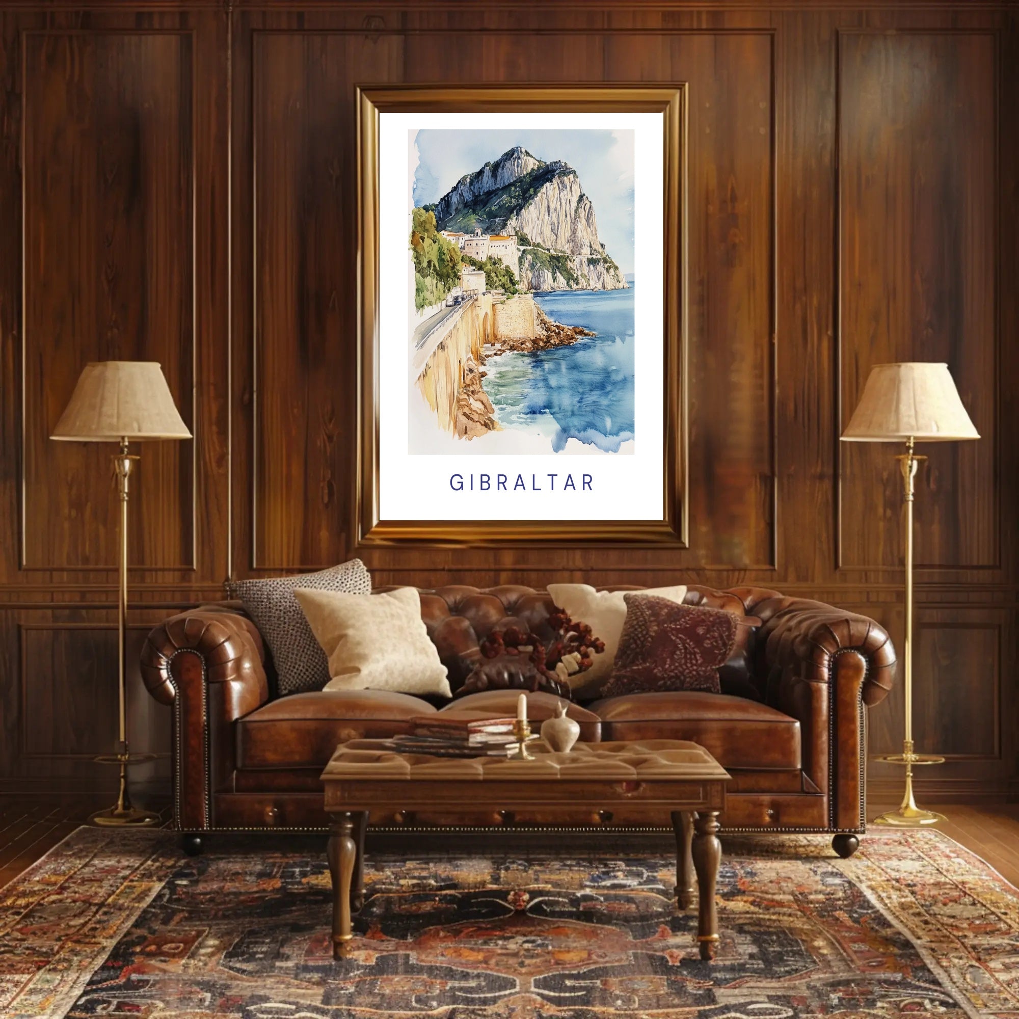 Scenic Gibraltar Poster PosterGoat