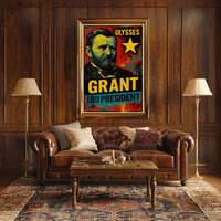 Ulysses S. Grant 18th President of the United States Graffiti Pop Art Poster