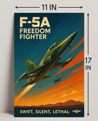 F-5A Freedom Fighter Poster PosterGoat