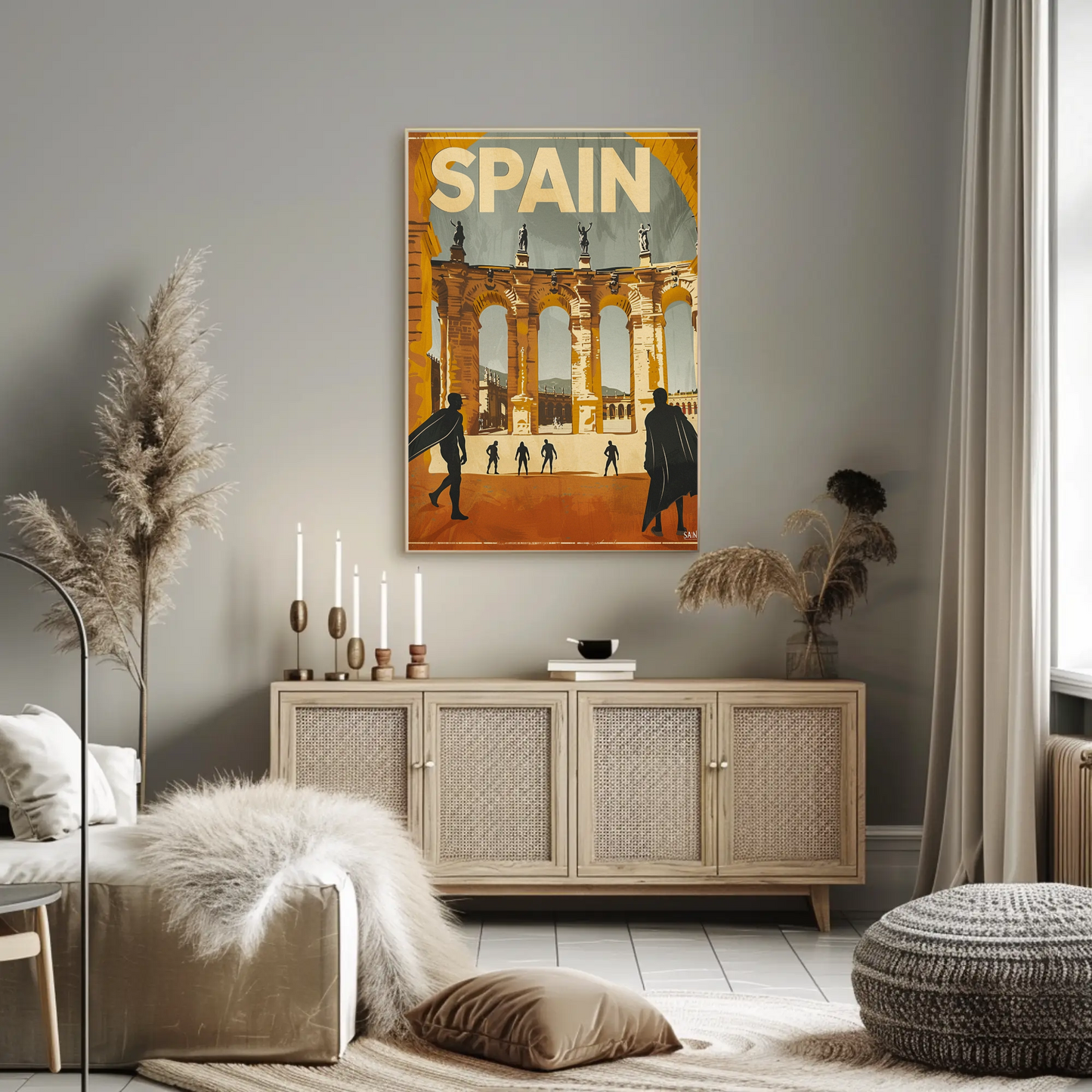 Spain Vintage Travel Poster - Bullfighters