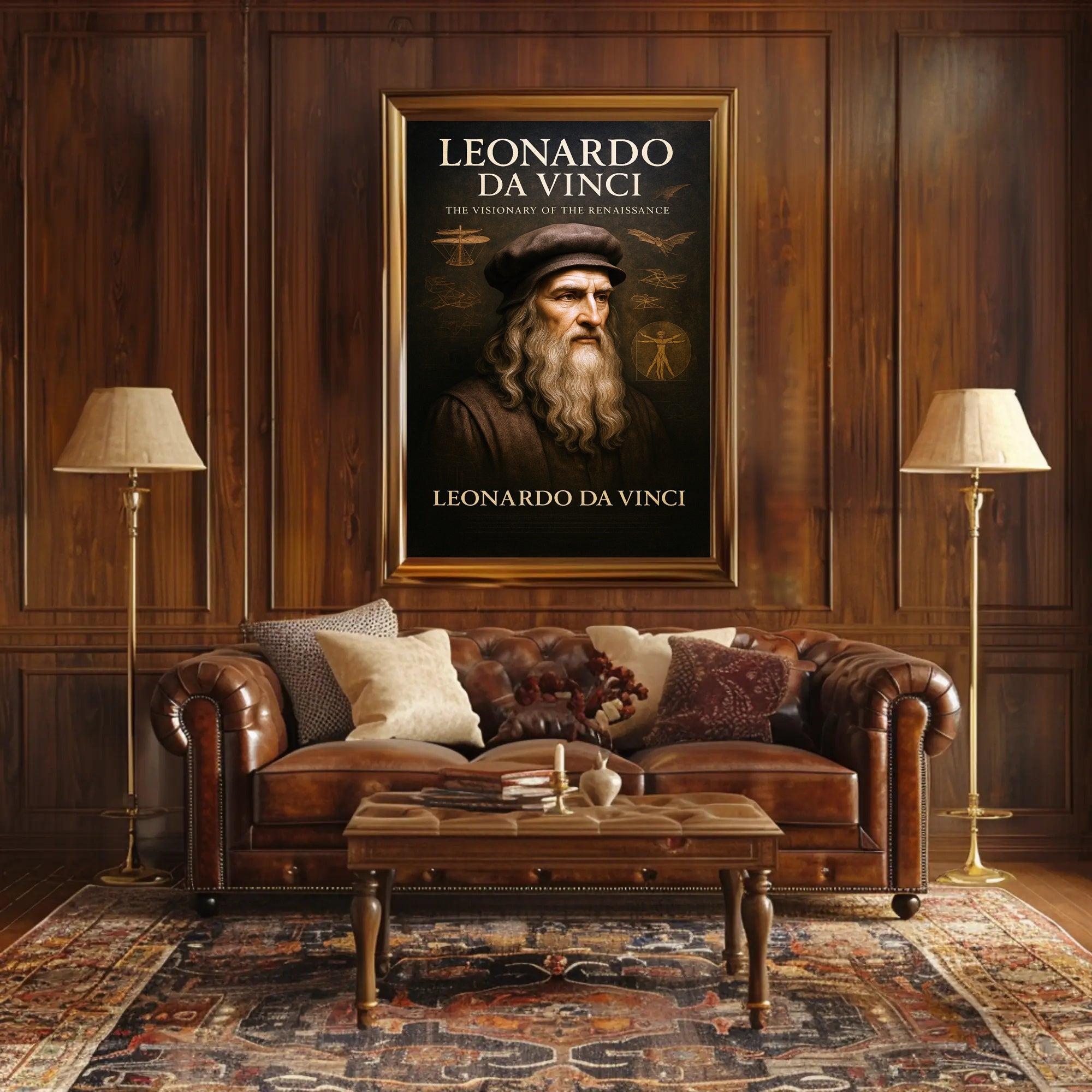 Leonardo da Vinci The Visionary of the Renaissance Poster PosterGoat