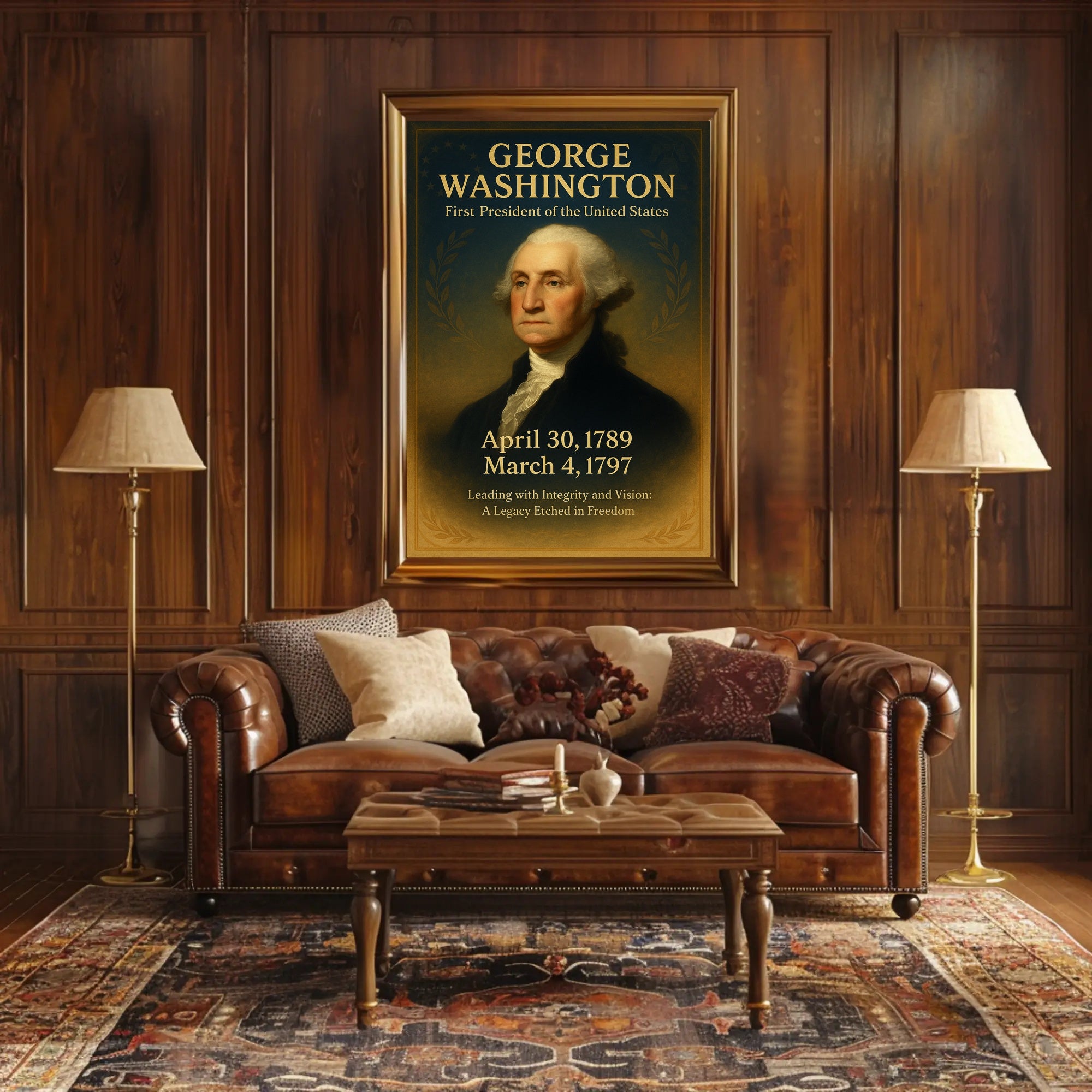 George Washington First President Poster PosterGoat