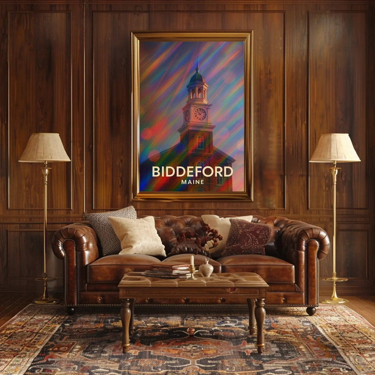 Biddeford Maine Scenic Realism Wanderlust Poster