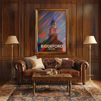 Biddeford Maine Scenic Realism Wanderlust Poster