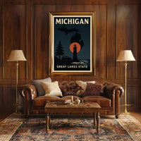Michigan Great Lakes State Poster PosterGoat