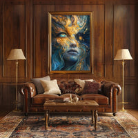 Cosmic Surrealism Abstract Artistic Poster