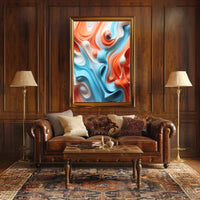 Fluid Energy: Vibrant Abstract Design Poster