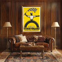 Startoline Racing Oil Poster
