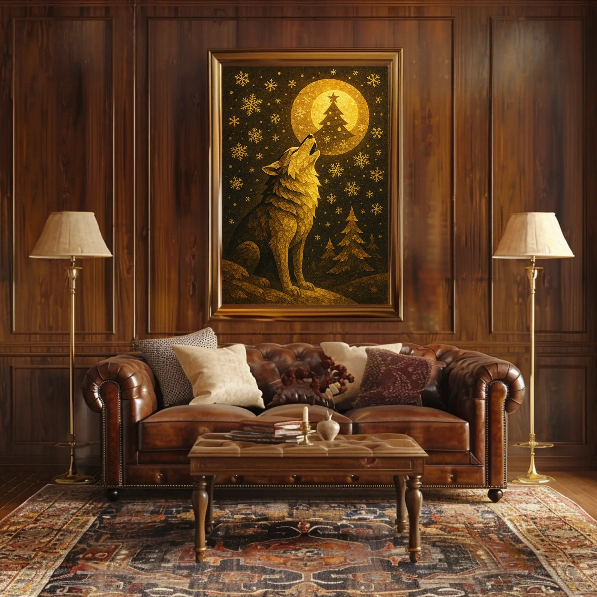 Howling at the Winter Moon Poster