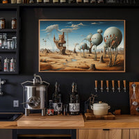 Surreal Desert Landscape: Fantasy or Mythology Poster