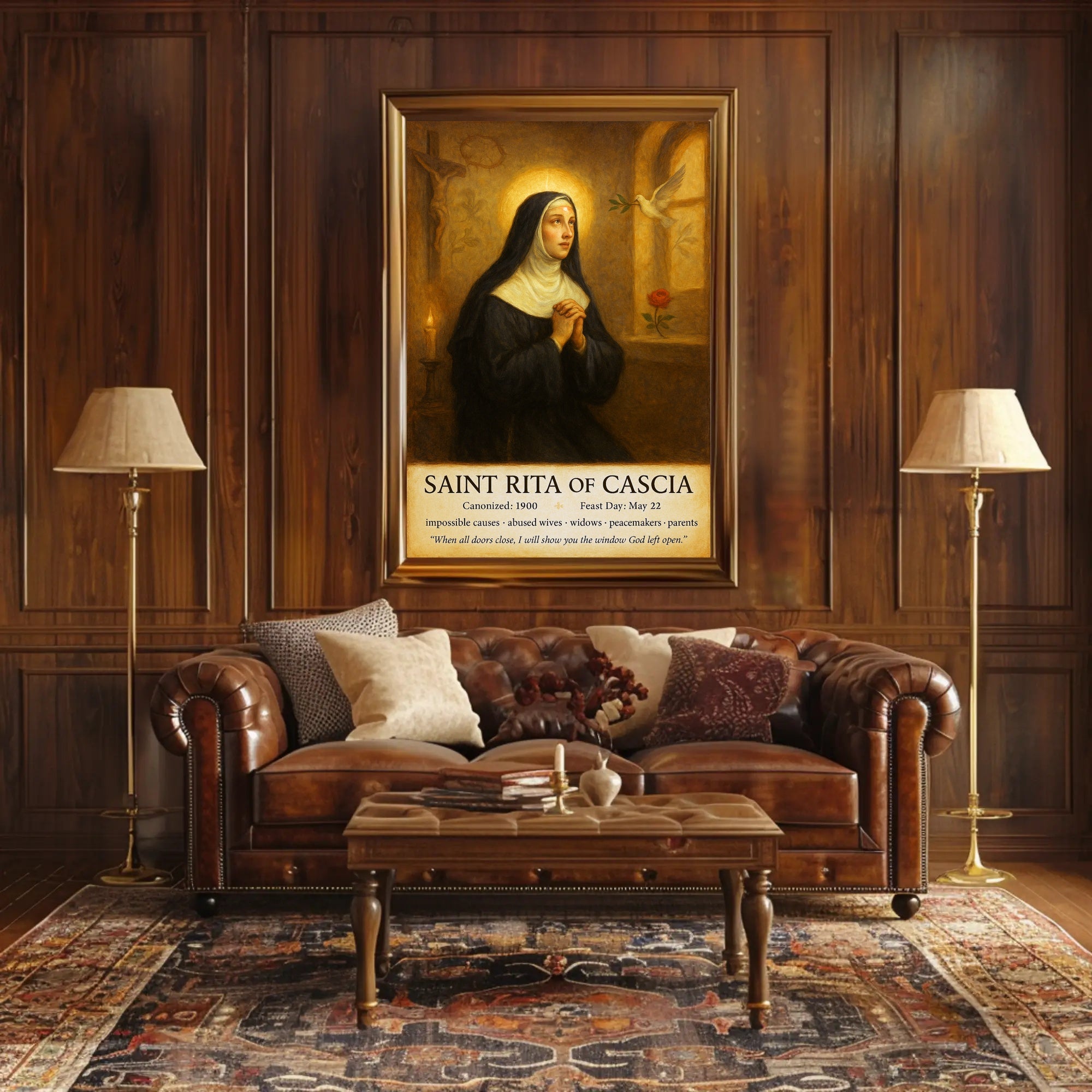 Saint Rita of Cascia Poster PosterGoat