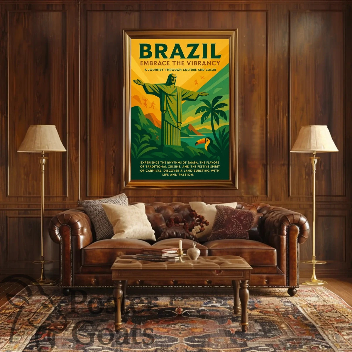 Brazilian Vibrancy and Culture Travel Poster