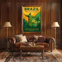 Brazilian Vibrancy and Culture Travel Poster