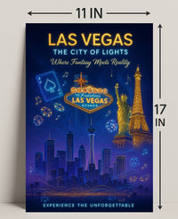 Las Vegas The City of Lights Poster PosterGoat
