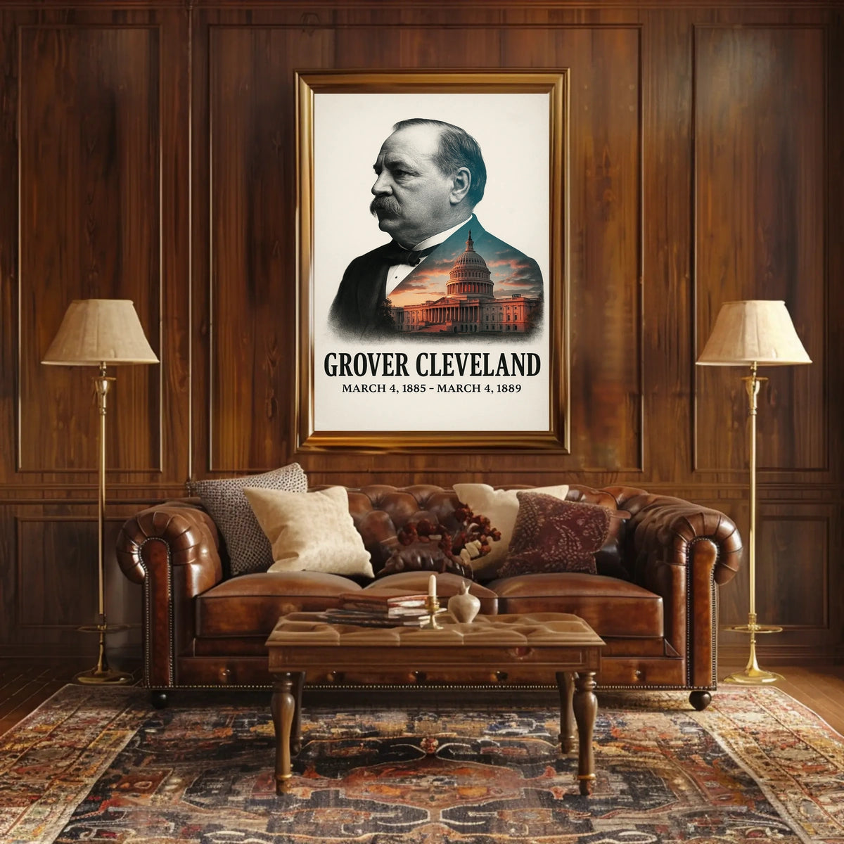 Grover Cleveland 22nd President of the United States Reflections Poster