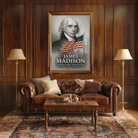 James Madison 4th President of the United States Reflections Poster