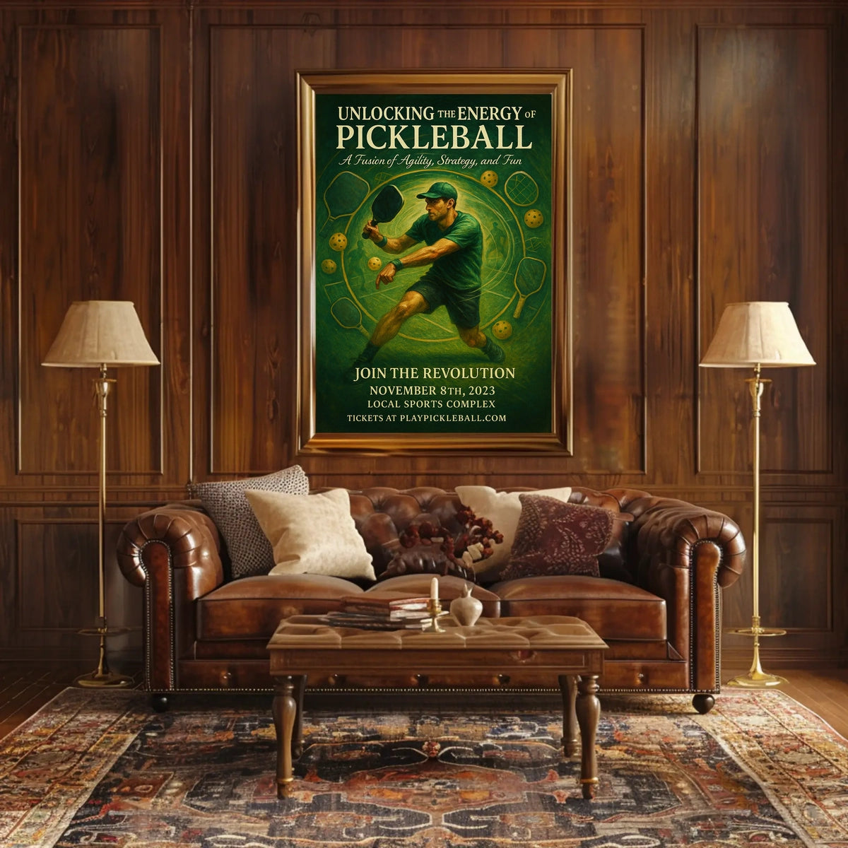 Unlocking the Energy of Pickleball Poster