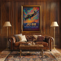 JU 88 Warplane WWII Poster