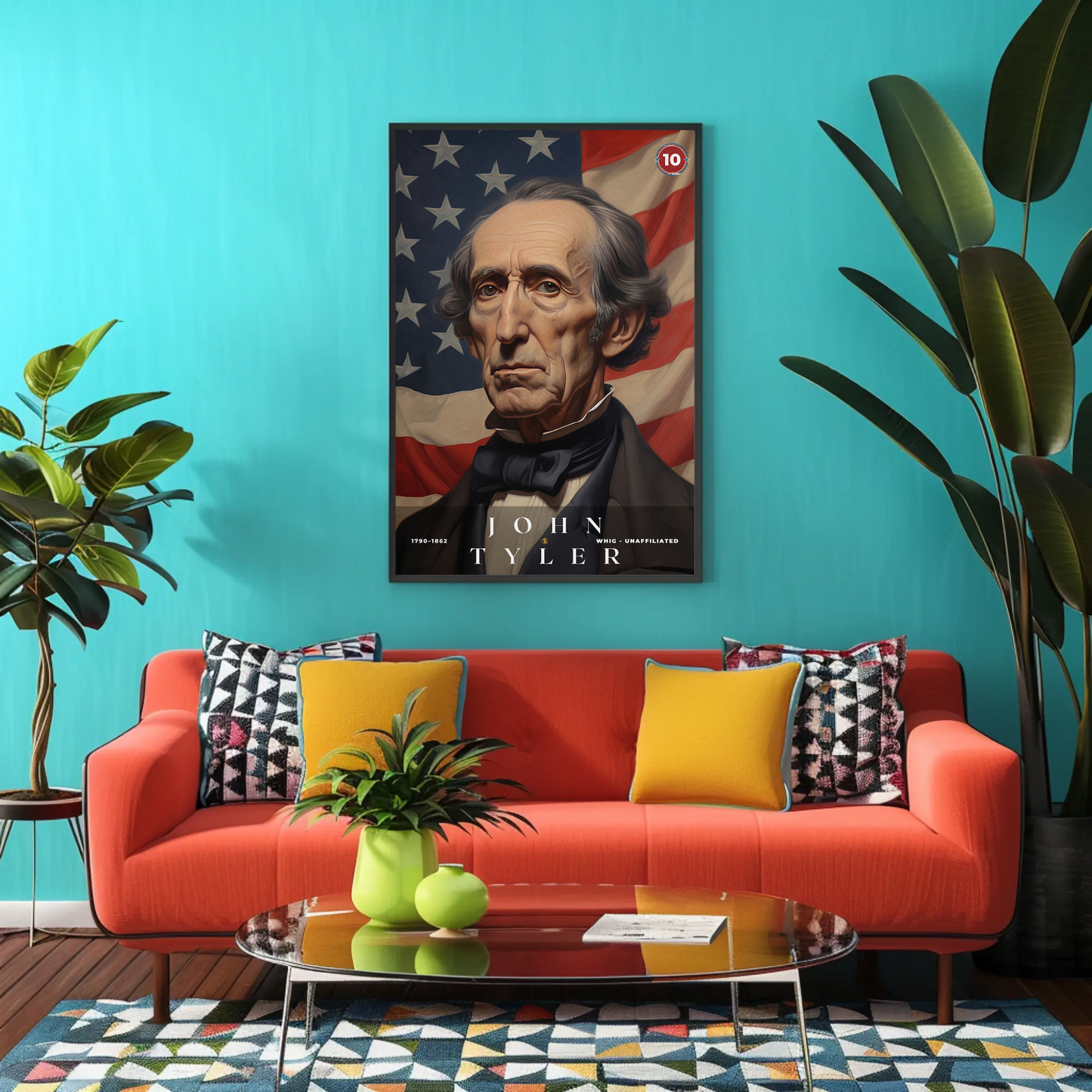 John Tyler 10th President Of The United States Portrait