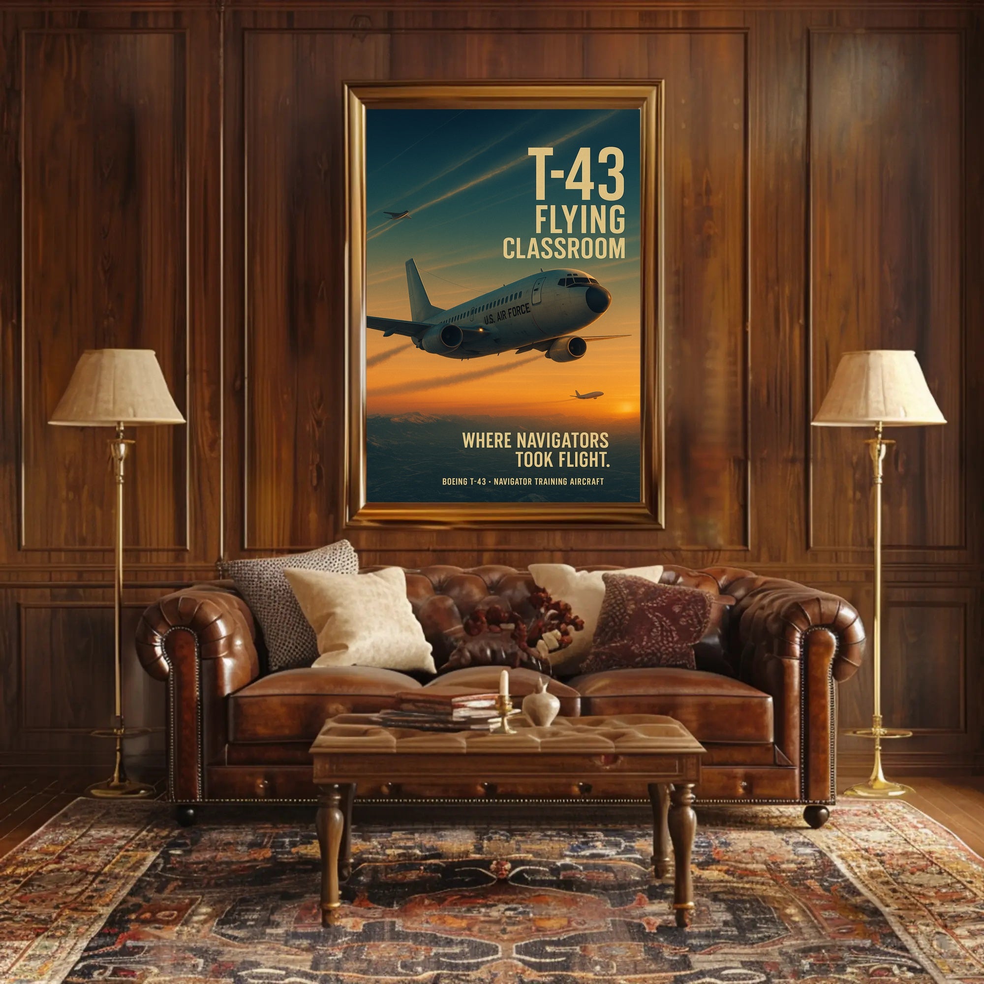 T-43 Flying Classroom U.S. Air Force Aircraft Poster