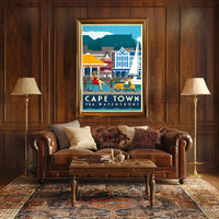 Cape Town V&A Waterfront Leisure Travel Poster PosterGoat