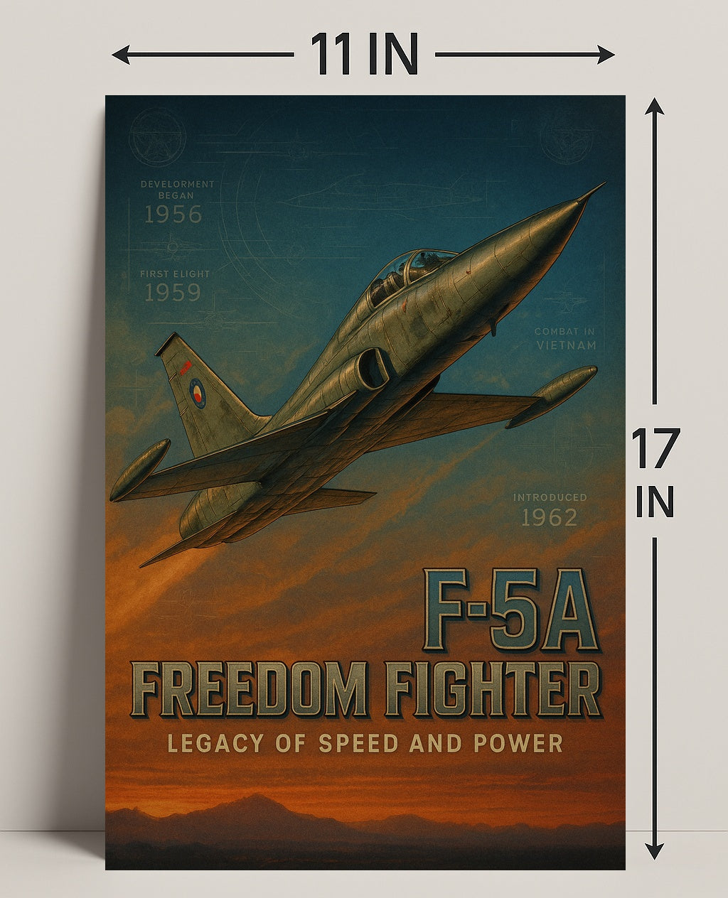 F-5A Freedom Fighter Poster PosterGoat